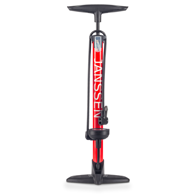 Essentials Track Pump with Gauge