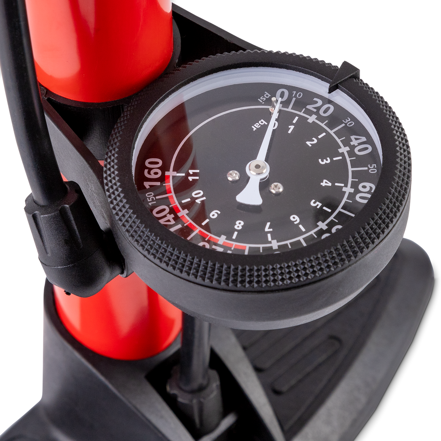 Essentials Track Pump with Gauge