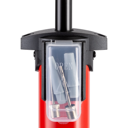 Essentials Track Pump with Gauge